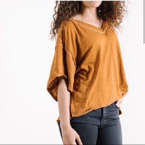 Mustard Free People Top